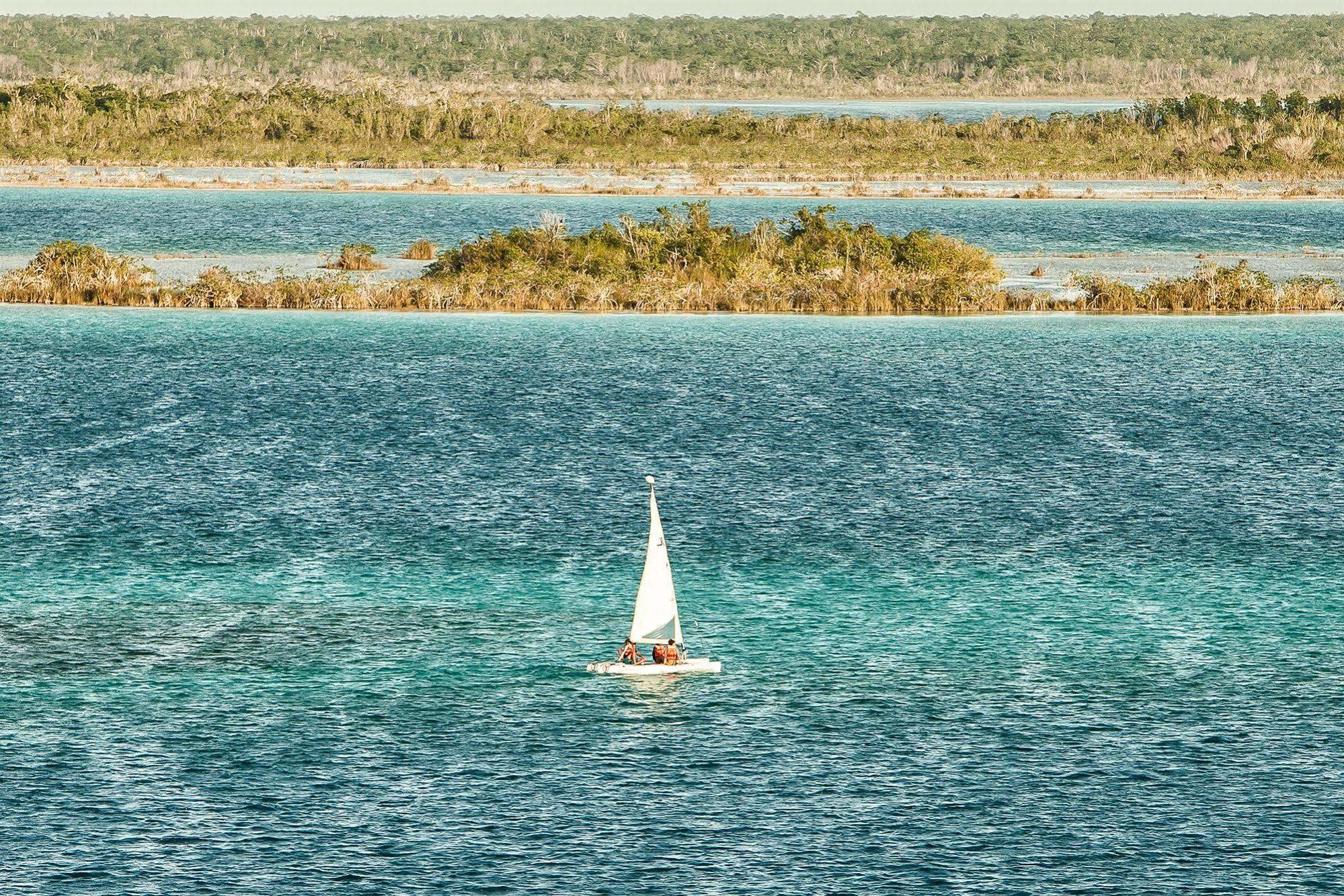 Hotel Laguna Bacalar Bagian luar foto